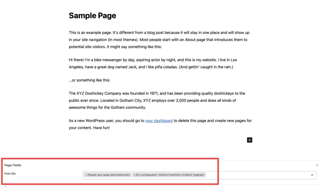 Limiting the Query Loop Posts Output to Post IDs From a Custom Field in ...