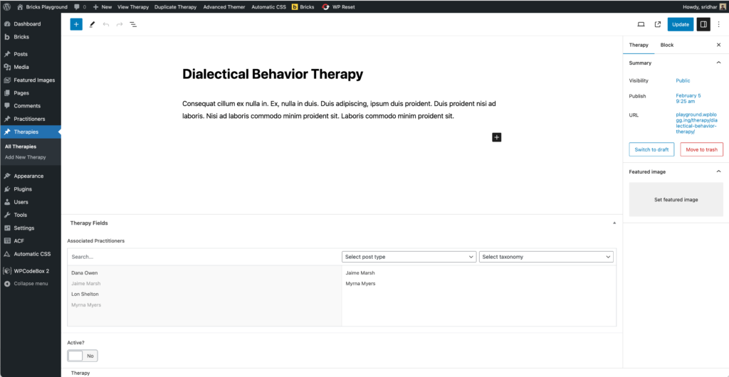 Filtering ACF Relationship Query by Post Meta in Bricks - BricksLabs